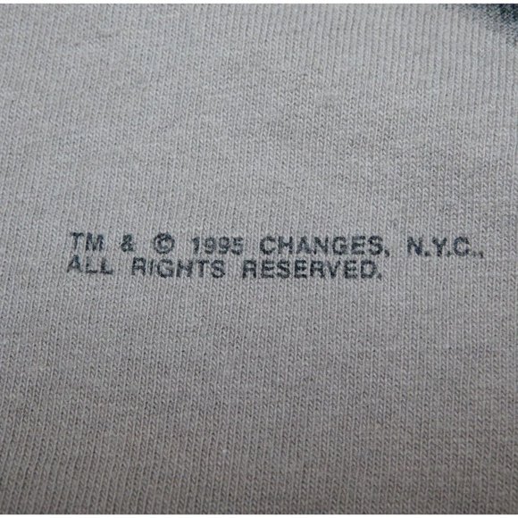 VTG 1996 CHANGES Scared Stiff Mens L Ski Death Skiing T Shirt Funny Graphic - Picture 5 of 12